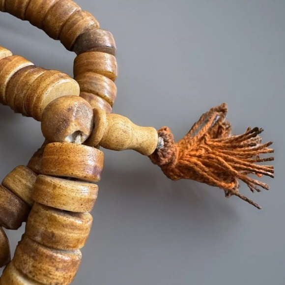 Vintage Brown 12mm yak bone 108 Tibetan rosary beads mala for prayers,meditation - Picture 8 of 10